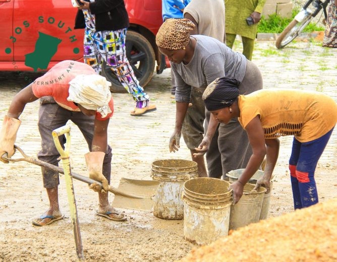 Jos South Chairman begins construction of TB Center, Immunization Hall in Giring