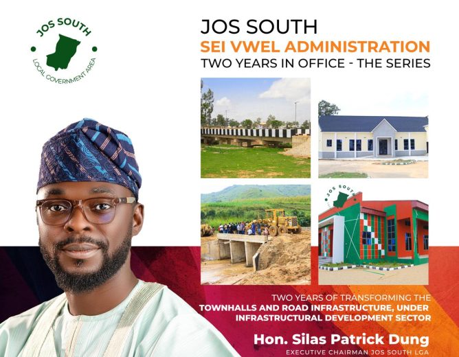 CRITICAL INFRASTRUCTURAL DEVELOPMENT IN JOS SOUTH LOCAL GOVERNMENT AREA BY THE ADMINISTRATION OF HON. SILAS PATRICK DUNG